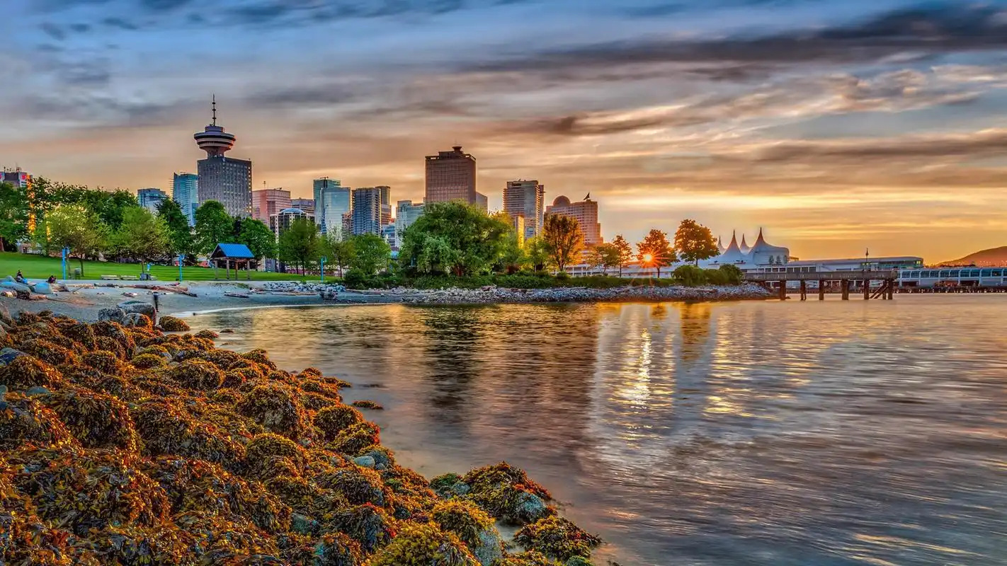 加拿大温哥华码头风景电脑高清壁纸高清大图预览1920x1080_风景壁纸下