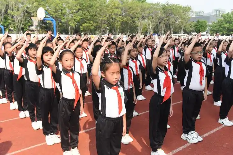 向国旗敬礼佛山顺德学子以赤诚之心致敬党和祖国