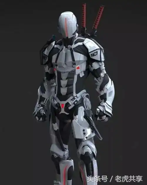 the未来新攻壳部队的科幻主义战士