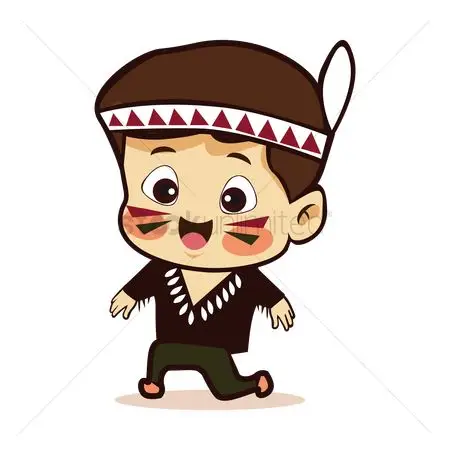 红种印第安人 : red indian boy