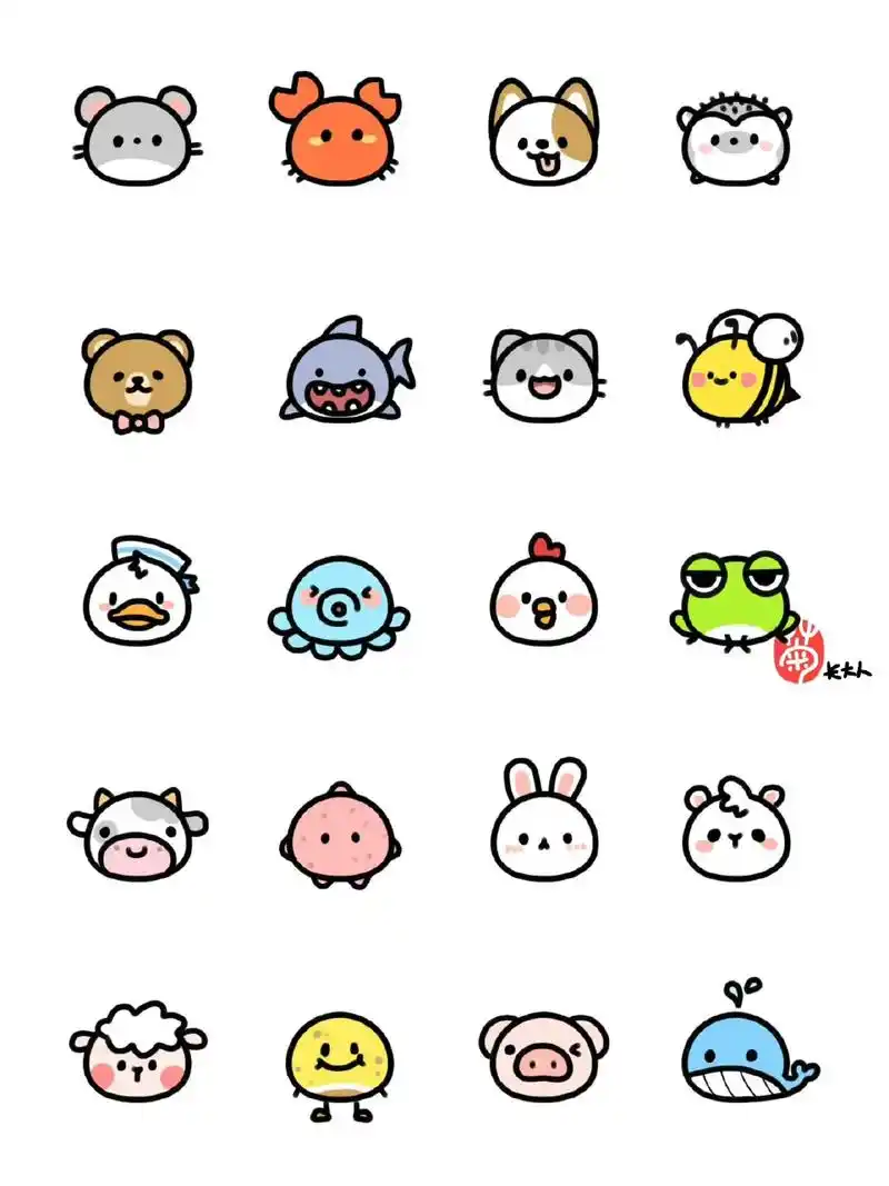 图文大赢家 用一个圆画一堆小动物! #画画 #简笔画 #手 - 抖音