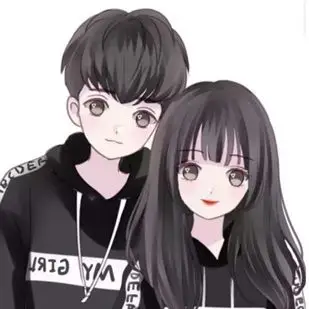 微信意境情侣头像一男一女你若不离我亦不弃