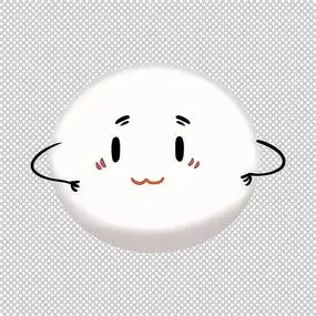 拟人化汤圆卡通模板