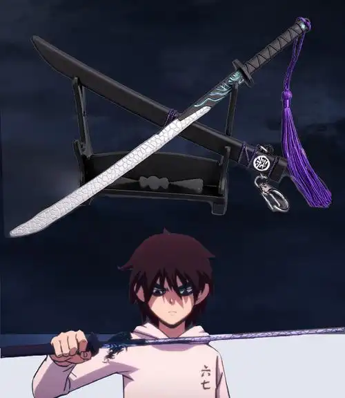 木质小号魔刀千刃金属1米正版大号磨刀千仞觉醒版567刺客伍六七玩具刀