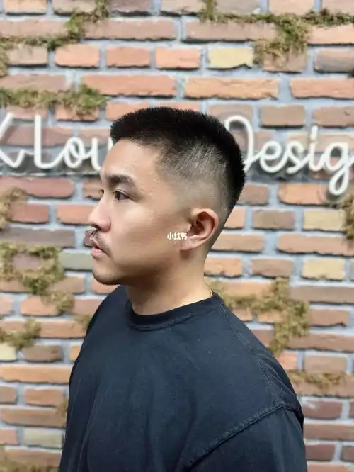 美式圆寸男士短发渐变短发barber洛杉矶