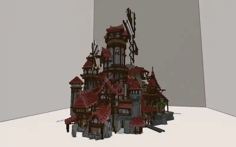 【minecraft】中世纪x蒸汽朋克,更中世纪的房屋,建筑思路教程.