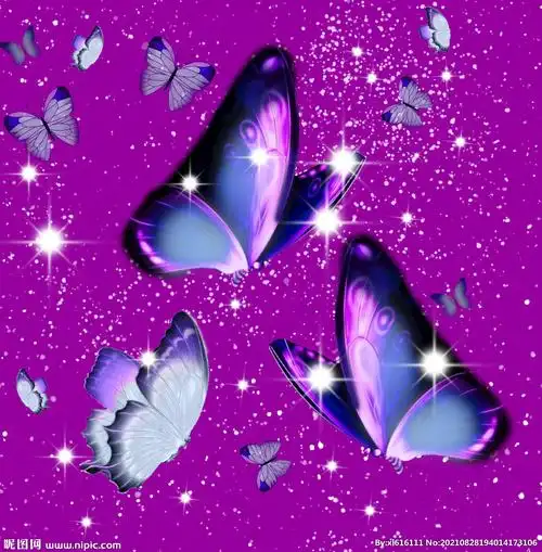 蝴蝶渐变图片