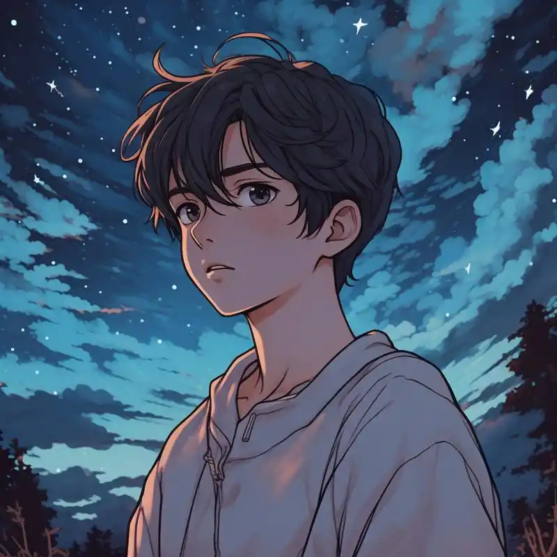 96动漫风孤独男生头像集锦