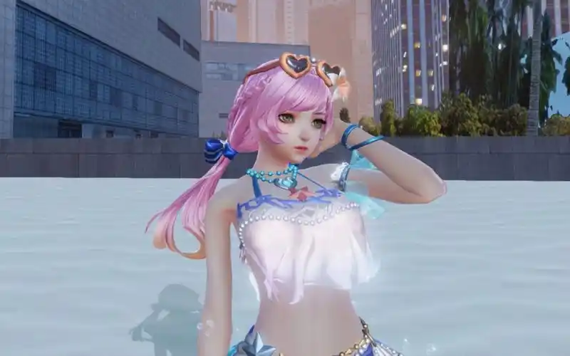 【枪神纪】永绽幻蕊·芭芭拉(烈焰)(七代泳装火)皮肤鉴赏