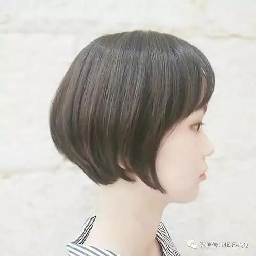 经典的波波头短发不用打理也好看