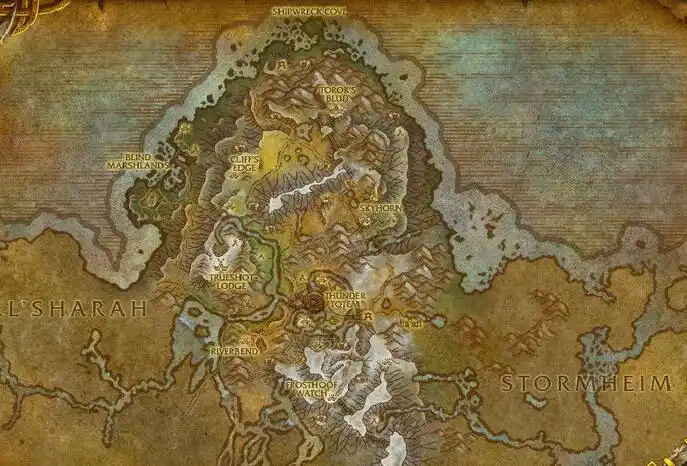 测试服更新破碎群岛七大区域地图预览