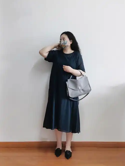 ootd藏蓝色裙子202269