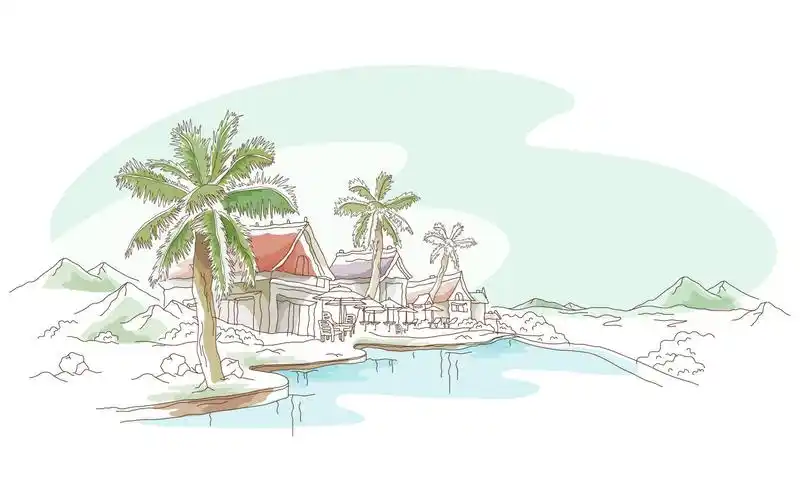 世界各地建筑风景手绘,高清图片,艺术壁纸-回车桌面