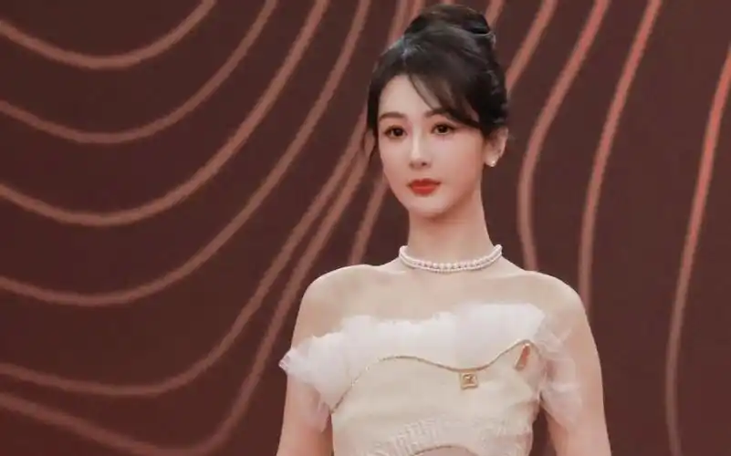 杨紫星光大赏红毯第二套造型美的狠.