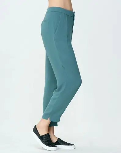 蓝绿色舒适百搭休闲裤子