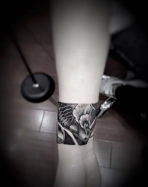 手环纹身图片_手臂新传统老传统水浪 鲤鱼纹身图案(3)_广东省深圳市