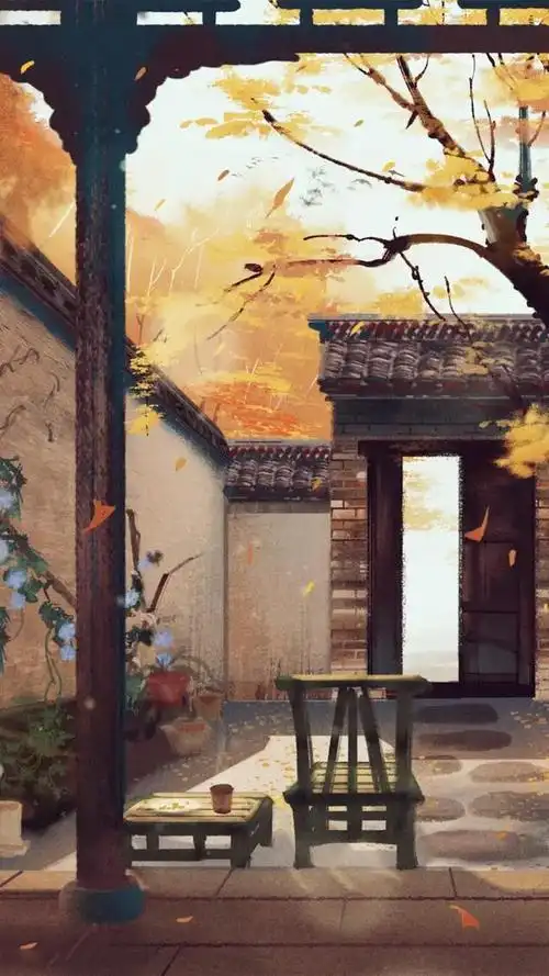 动漫古风场景系列唯美插画图集!落霞与孤鹜齐飞,秋水共长天一色