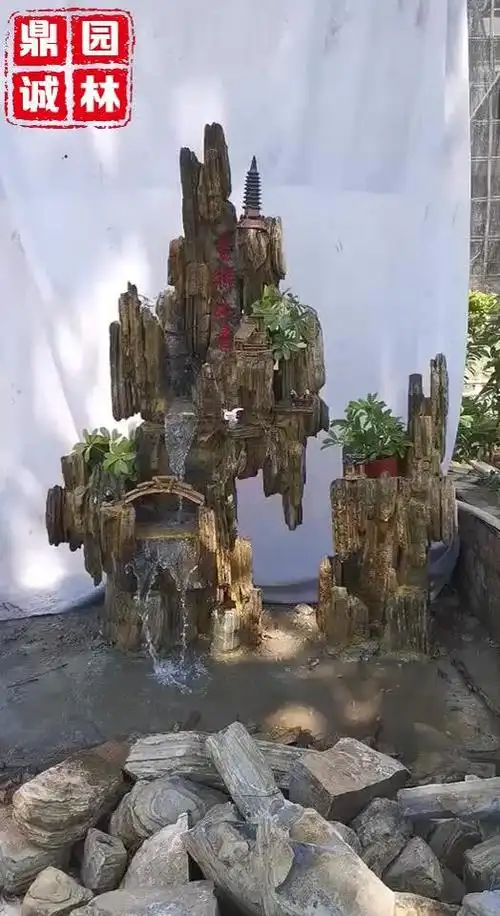 假山造景制作原石材料基地天然英石假山流水