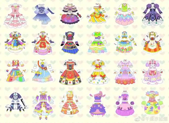 偶像活动礼服集图源微博/推特奶糖替更