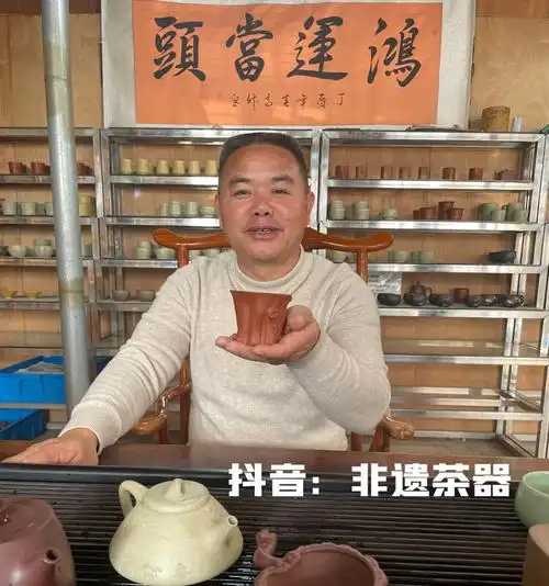 陈富才宜兴紫砂杯之王传统杯艺代表人陈氏杯艺领军人抖音非遗茶器合作