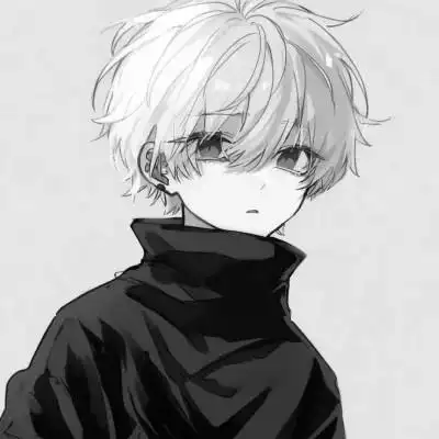 冷酷帅气黑白动漫男头像_男生动漫头像_头像屋