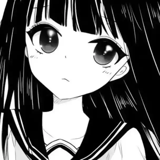 黑白头像女.#动漫女头 #我又来送图啦 #女生头像属于你的限 - 抖音