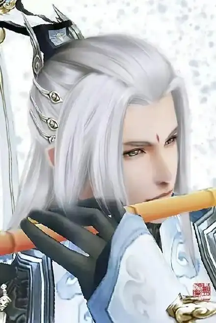 20张白发古风美男图集,满头银发真的好迷人