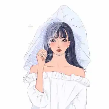 小美手绘情侣头像