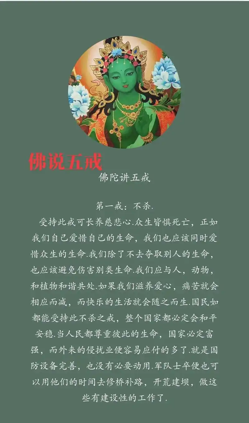 佛说五戒:不杀生,不偷盗,不邪淫,不妄语,不饮酒. - 抖音