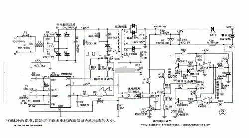 用3842做的12v充电器转灯电路