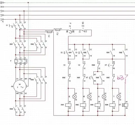 正反转星三角降压启动-最常见电路-电工基础知识