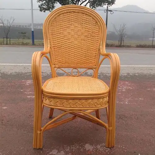 加固天然老人藤椅子 闪电客单人腾椅办公椅电脑椅高靠背椅休闲阳台