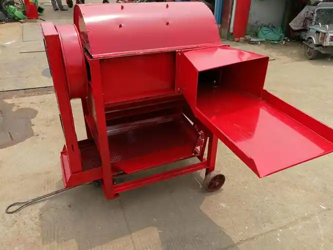 新型稻麦脱粒机谷糠分离水稻脱粒机家用打谷机打麦机现货