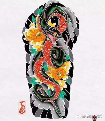 半甲花臂手稿分享