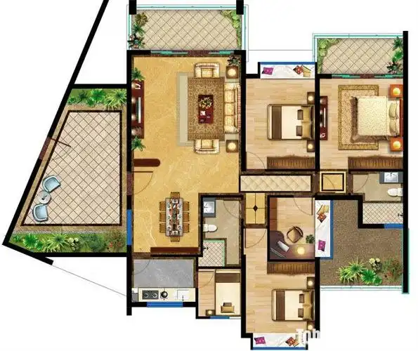 不规则地中海风格装修