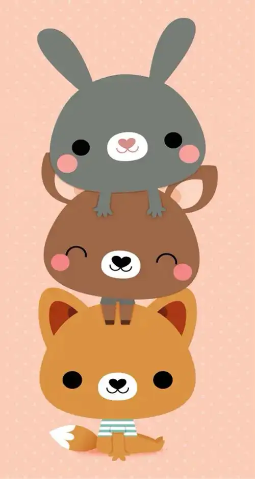 呆萌可爱的卡通小动物手机壁纸,卡通动漫-可爱美图
