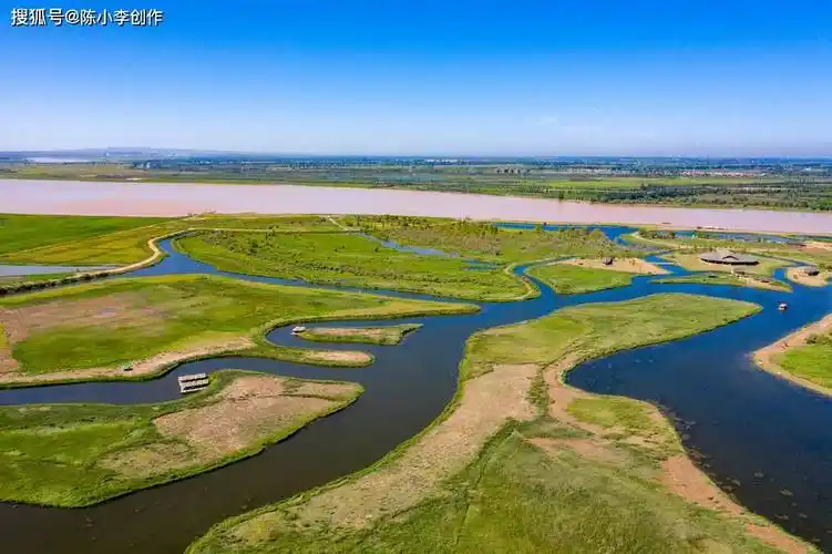 原创银川黄沙古渡黄河和沙漠相遇的地方欣赏穿越千年的自然风光