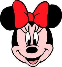 米妮彩色头像简笔画