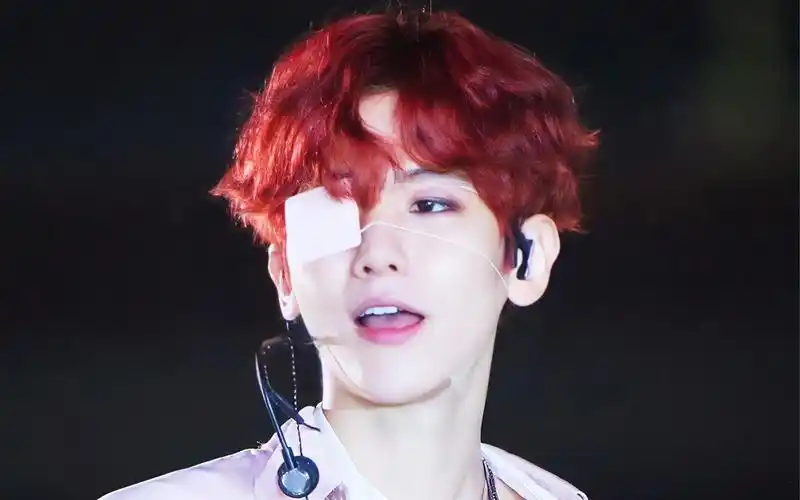 【边伯贤】竖屏161022红发眼罩名场面 乐天演唱会lotto舞台 伯贤直拍