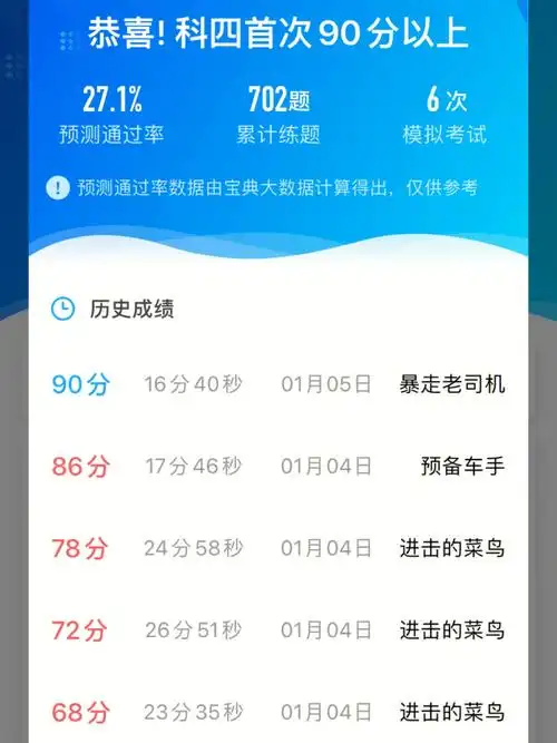 科目四一次过啦开心09