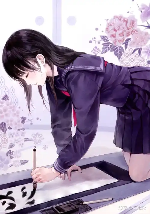 水手服女孩二次元漫画插画人物图片保存第六组 - 知乎