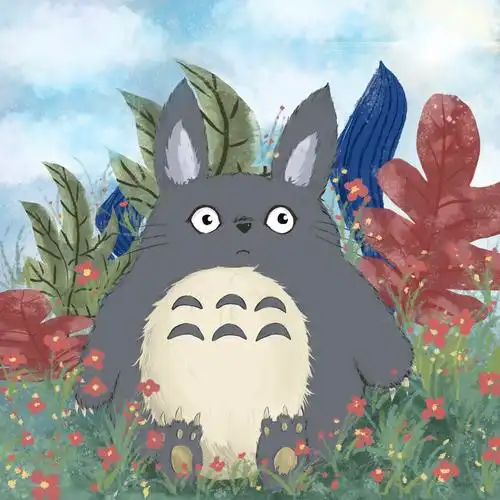 手绘龙猫|插画|创作习作|柔软的梦 - 原创作品 - 站酷 (zcool)