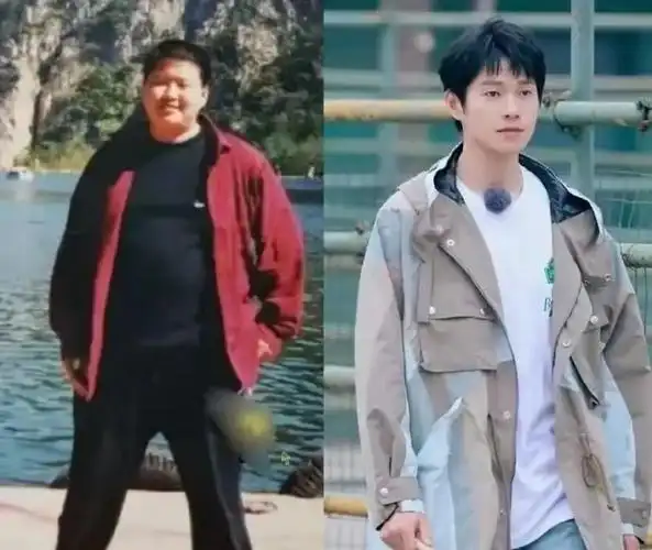 果然,每一个胖子都是潜力股,看到魏大勋的对比照,忽然想起来另一个