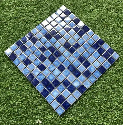 马赛克瓷砖泳池砖卫生间浴室瓷砖水池鱼池游泳池地砖300300