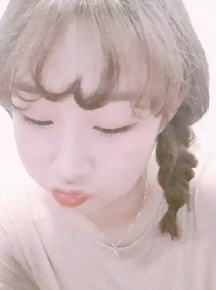 爱心空气刘海潮流日韩风格