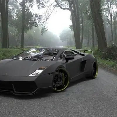 炫酷跑车头像豪华霸气的黑色跑车图片