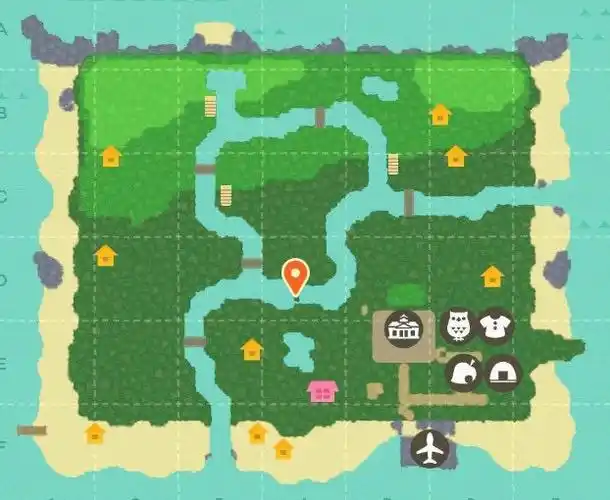 目前的小岛地图