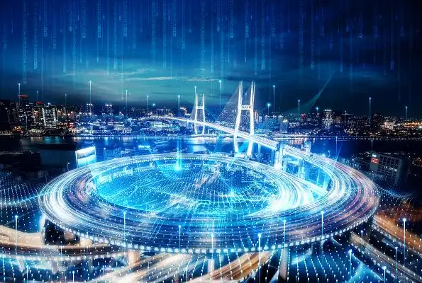 城市智能科技背景图片