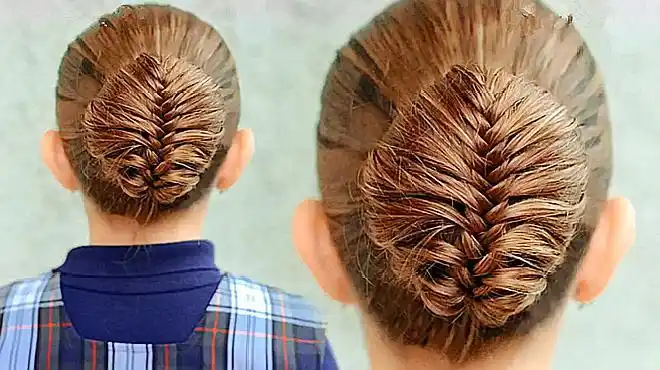 儿童花样盘发步骤, b>小女孩发型绑扎教程 /b>