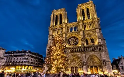 古老巴黎的象征巴黎圣母院,各国建筑-回车桌面